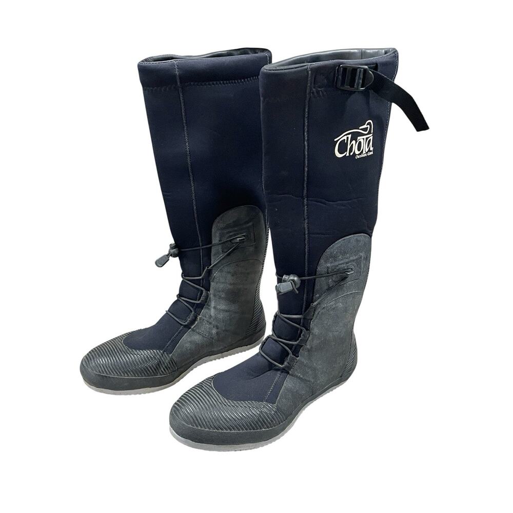 Men's Black and Gray Boots